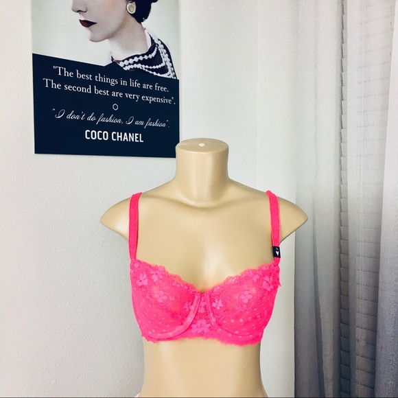 Victoria’s Secret Neon Pink Bra 34D 34DDD - Picture 2 of 7